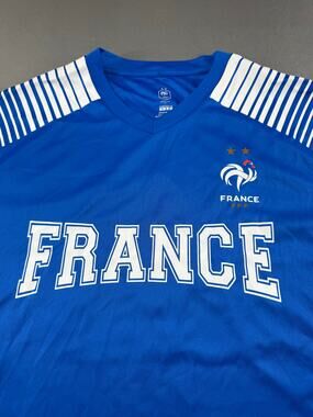 France FFF Soccer Jersey #10 Blue Official Football Shirt Men’s Small NWT
